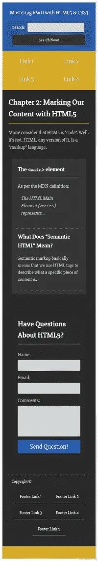 桌面和移动设备的输出截图