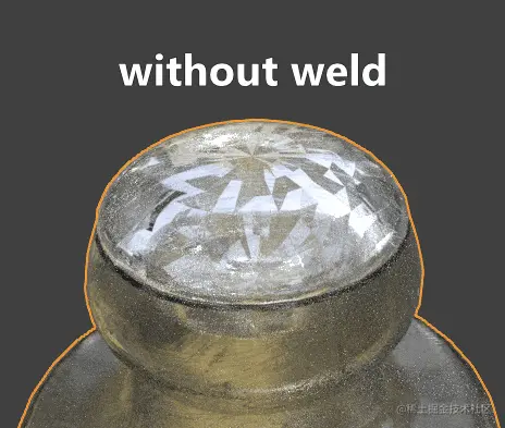 使用焊接修改器对比 - 瑞云渲染