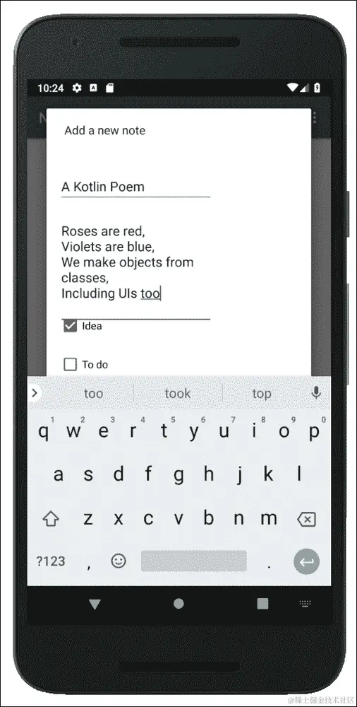 编写浮动操作按钮