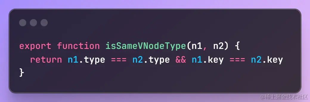 isSameVNodeType