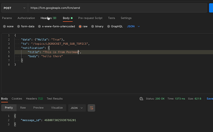 Gif of authorization header being added