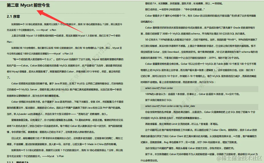 阿里进阶专用：Mycat权威指南，不怕从零开始，只怕从未启程