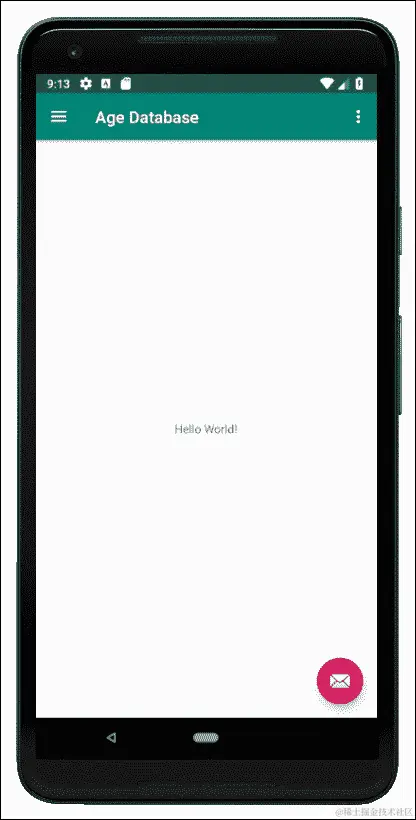 启动 Age Database 项目