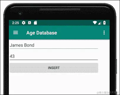 运行年龄数据库应用程序