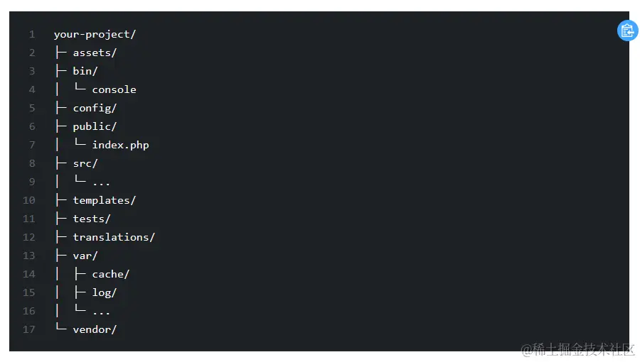 Symfony默认目录结构