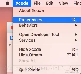 打开 Xcode，进入 Preferences