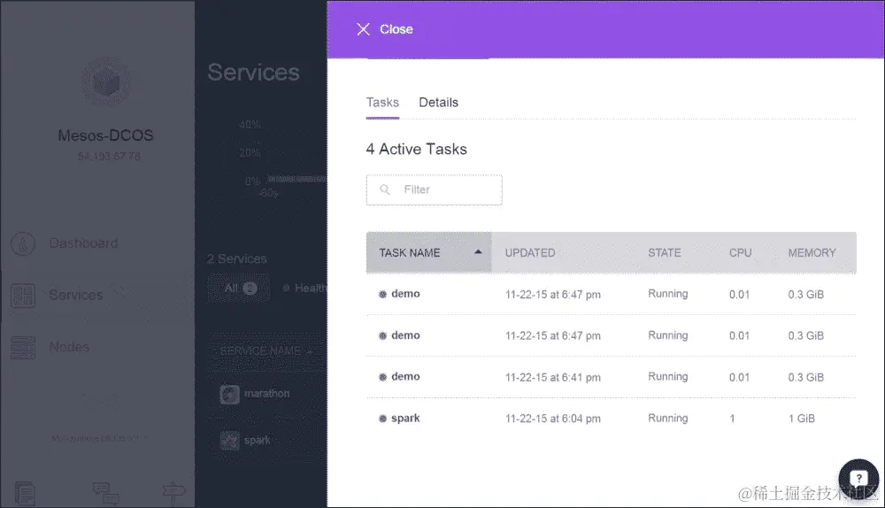 在 AWS 上使用 DCOS 部署 Mesos