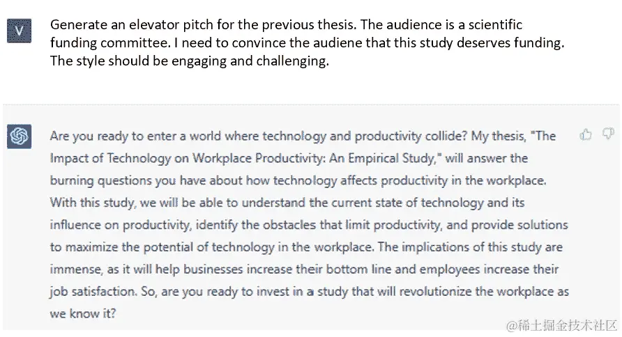 图 8.15 – 给定论文的电梯演讲