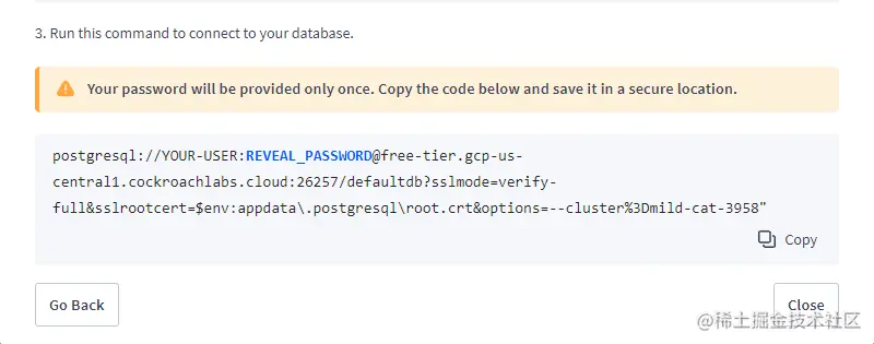 CockroachDB Serverless Account