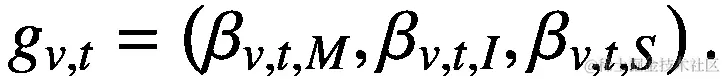 {g}_{v,t}=\left({\beta}_{v,t,M},{\beta}_{v,t,I},{\beta}_{v,t,S}\right).