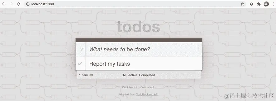 图 9.23–您输入的 ToDo 项目已被注册