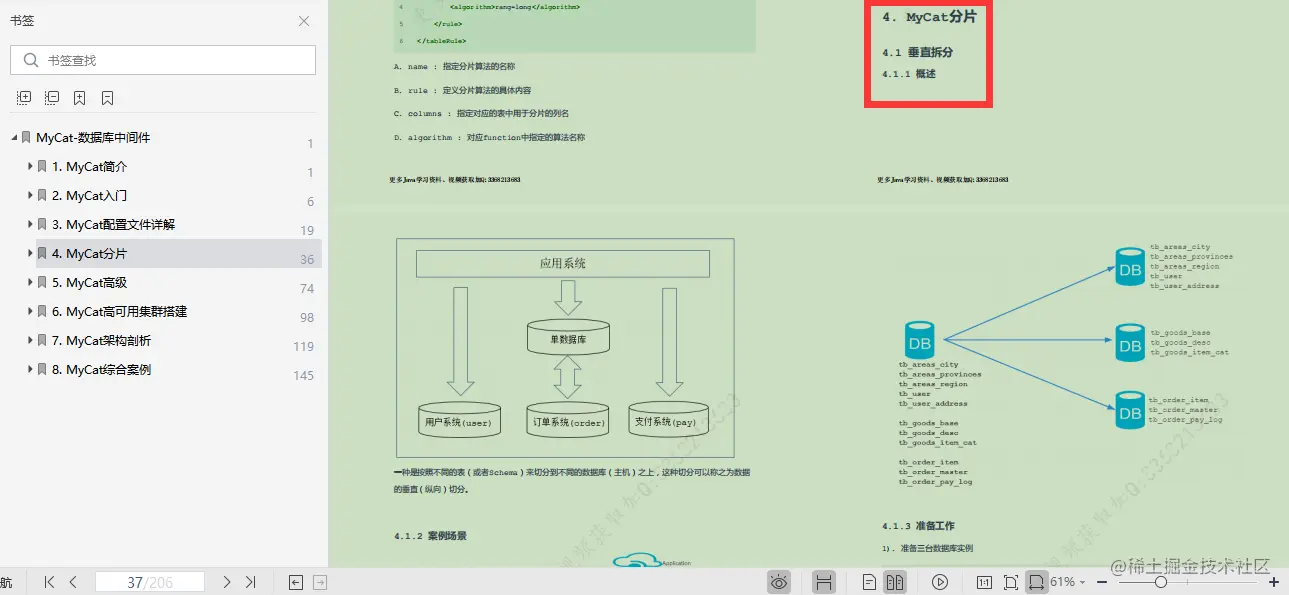 阿里进阶专用：Mycat权威指南，不怕从零开始，只怕从未启程