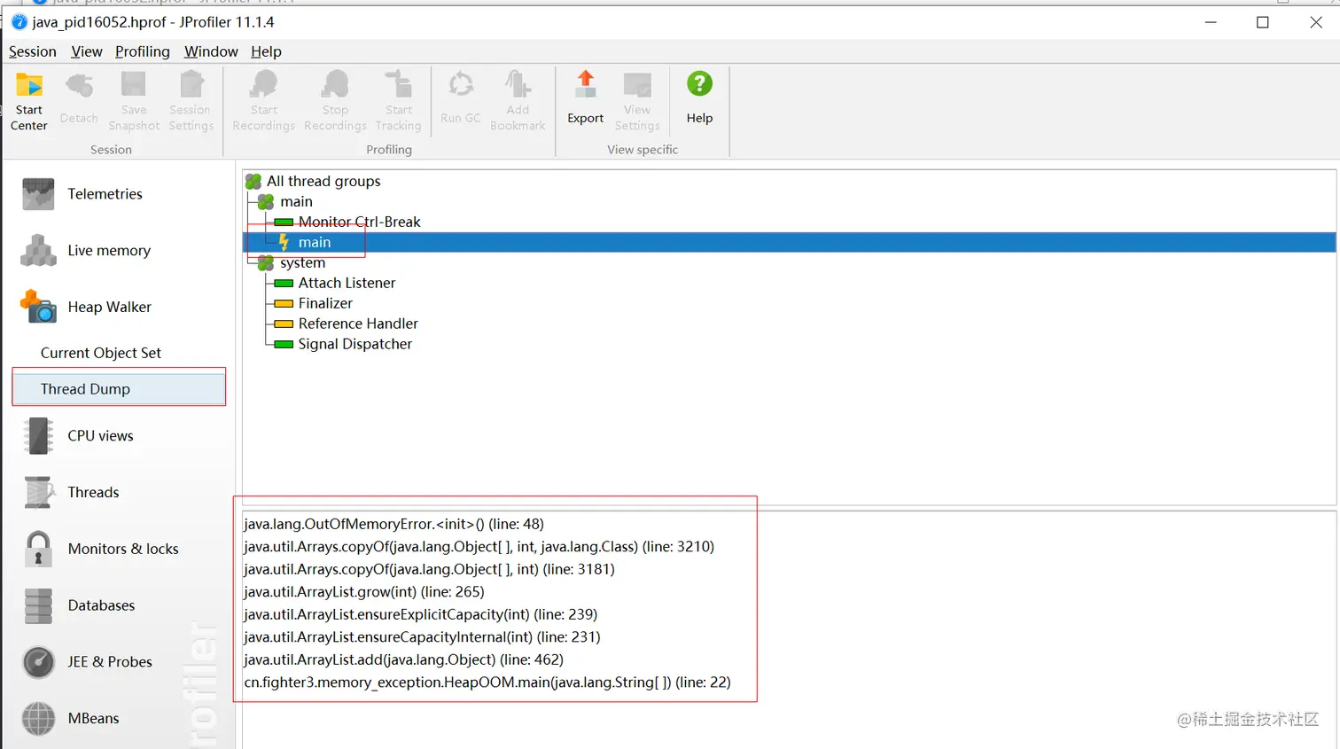 Jprofiler查看代码问题