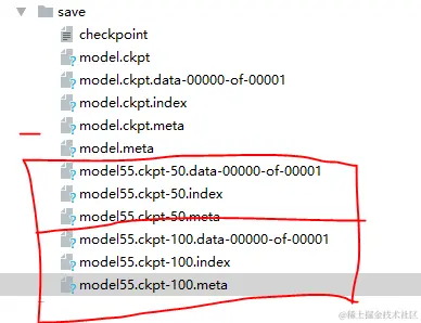实际存储的文件