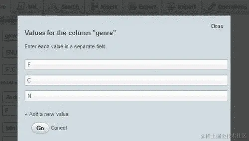 ENUM and SET column types