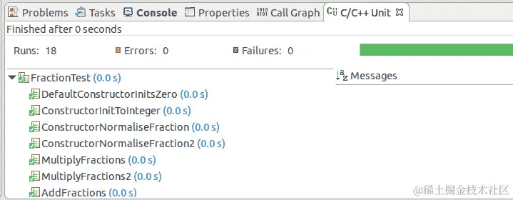 图 3.12：现有测试全部通过（运行次数：18）