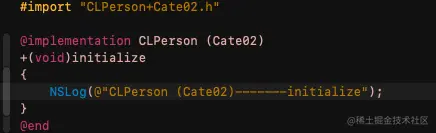 CLPerson+Cate02的+initialize方法