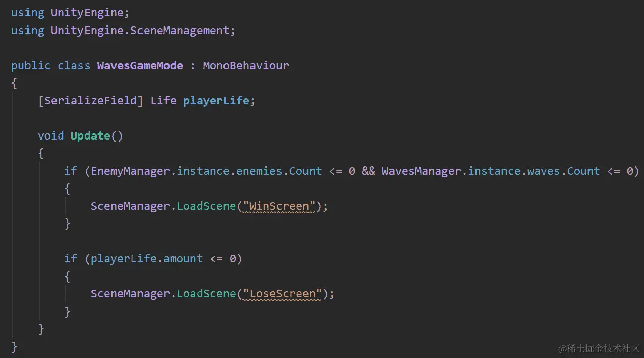 图 16.16 – 使用 SceneManager 更改场景
