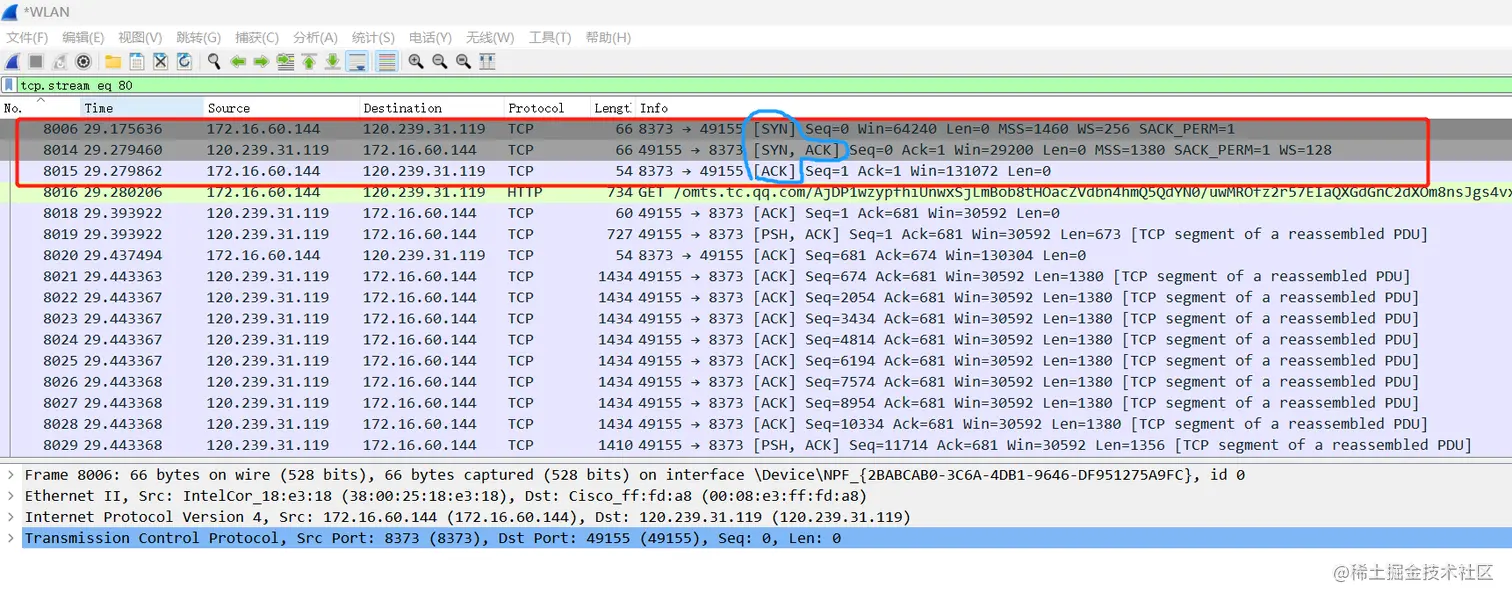 三次握手建立TCP连接