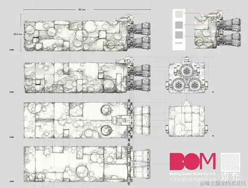《太空群落》“深空号”飞船设计 - 瑞云渲染