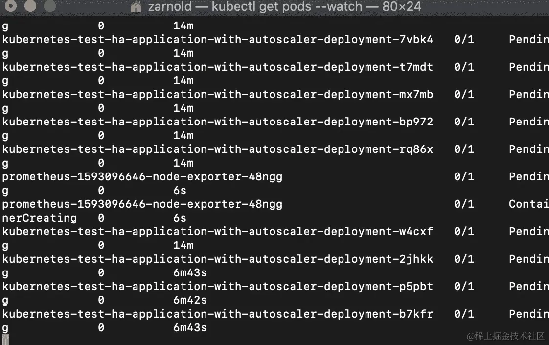 图 15.22：观察支持我们应用程序的 Pod