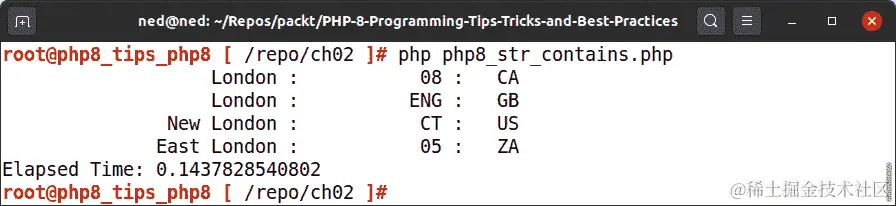 图 2.8 - 使用 str_contains()扫描 GeoNames 文件