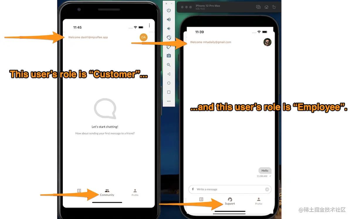  role base screen flutter 