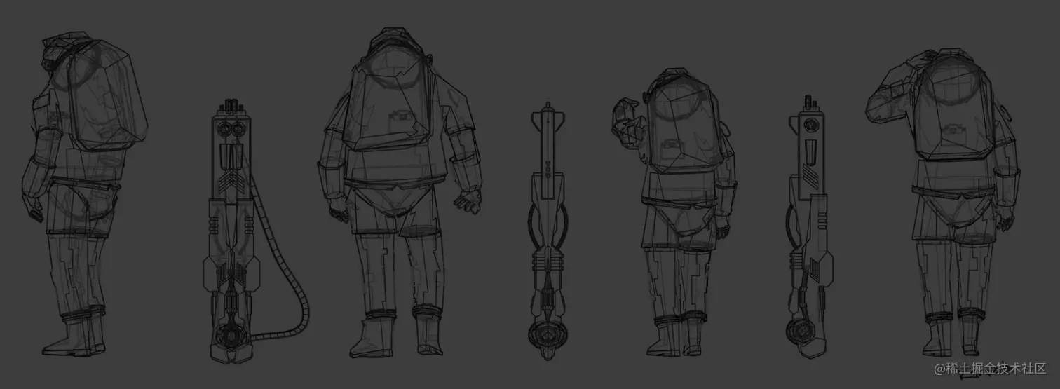 仿人机器人几何形状制作-Renderbus云渲染农场