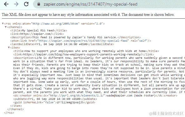 图 9.10 – 使用创建 Feed 动作事件的结果概览