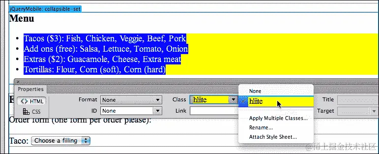 使用可折叠块和移动友好表单构建页面