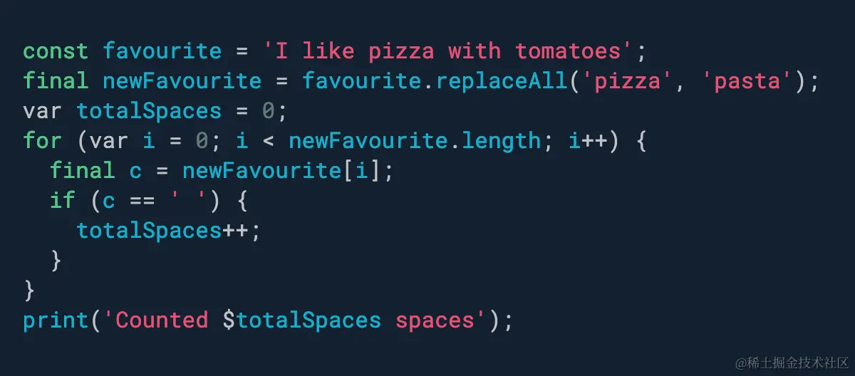更喜欢 const 而不是 final 而不是 var