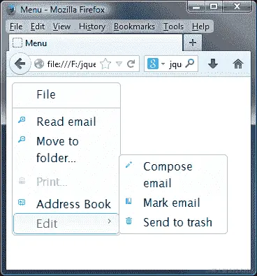 向菜单添加分隔符