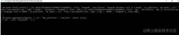 aggration in MongoDB 1