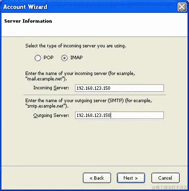 使用 Mozilla Thunderbird 通过 IMAP 检索邮件