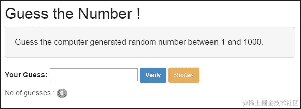 传统的 Hello Angular 应用程序-猜数字！