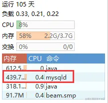 服务器MySQL占用内存