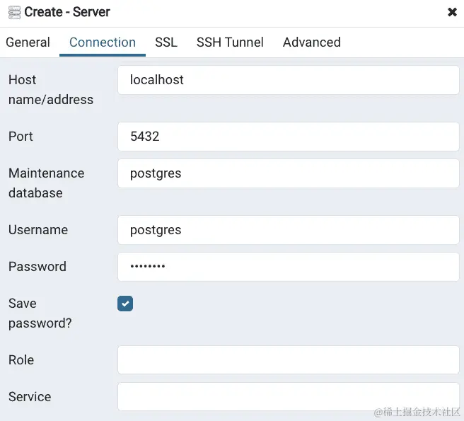 图 14.5 – 连接选项卡