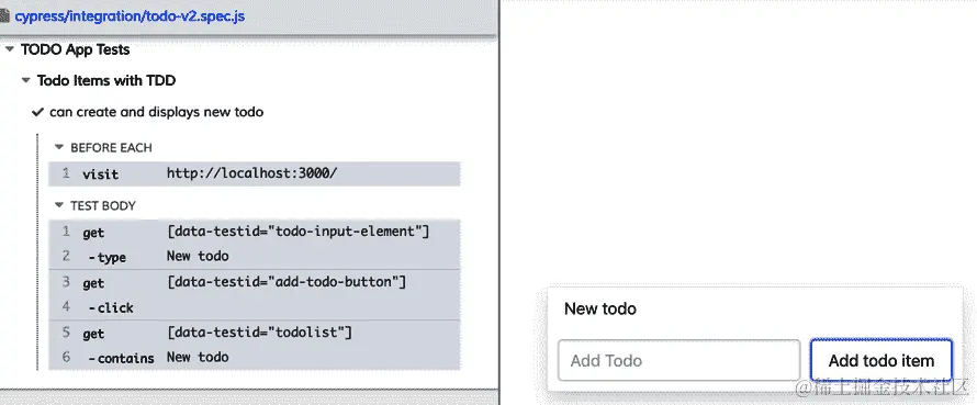 图 6.4 – 通过测试添加待办事项