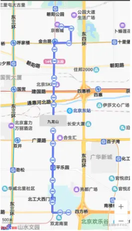 显示的公交路线