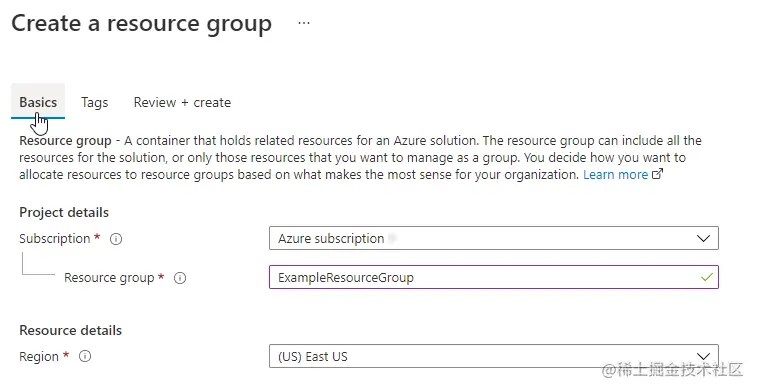azure create resource group basics