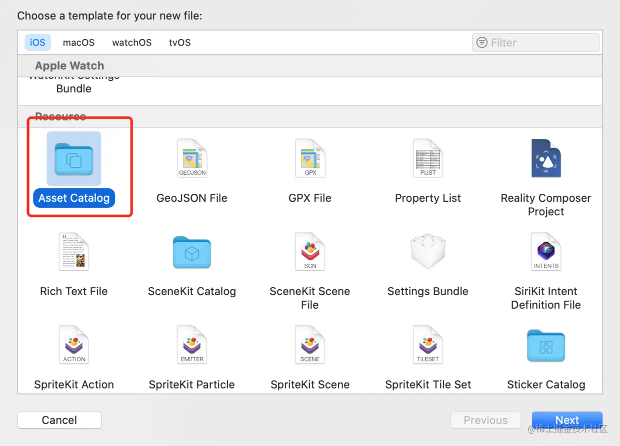 新建对应target的资源文件