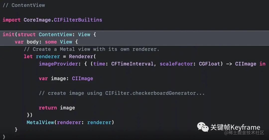 ContentView provider()