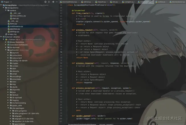 Scrapy Getting Started To Giving Up 04 Download Middleware To Make Crawlers More Perfect 编程知识