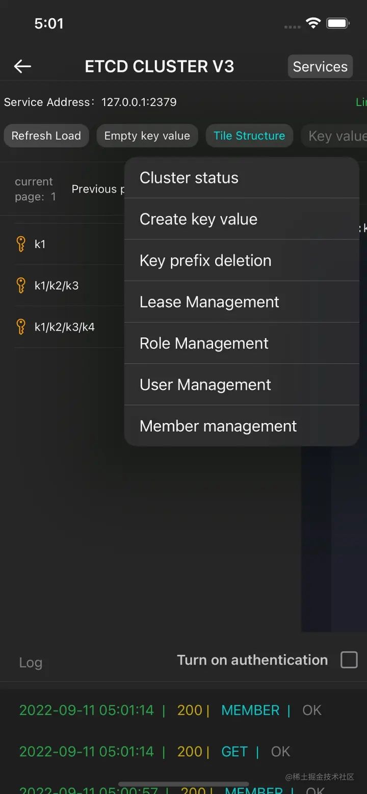etcdWp 支持集群单机 ETCD Web UI，简单实用ETCD手机端来啦