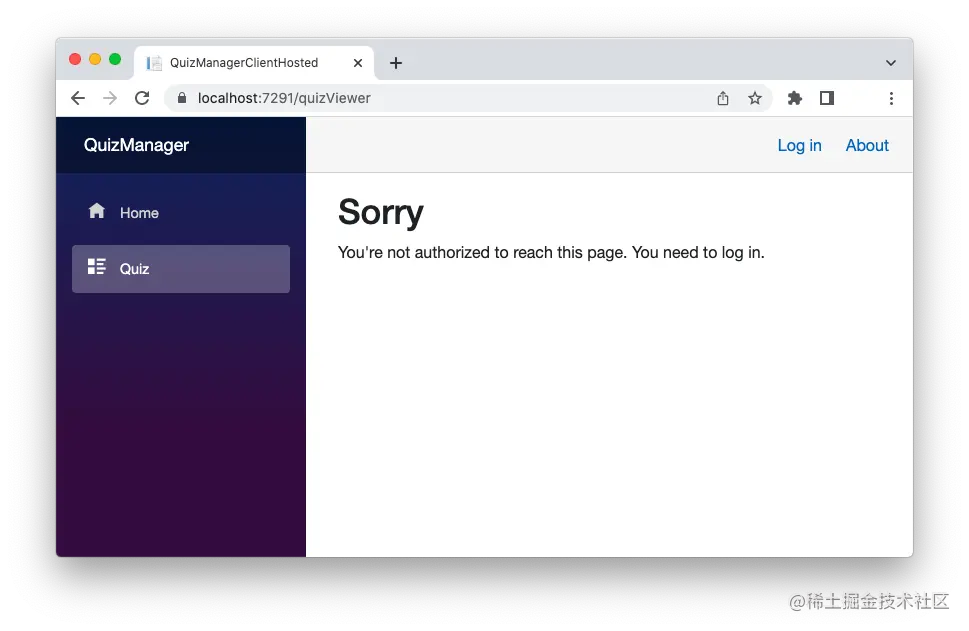 Blazor app and the unauthenticated user