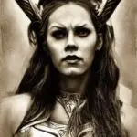 A tintype portrait of She-Ra in the 1880s, created by Stable Diffusion.