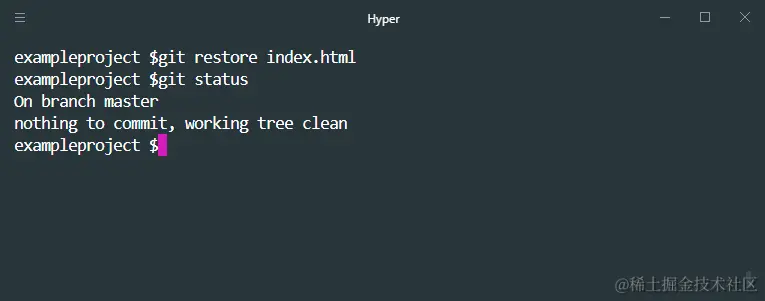 git restore instead of git checkout