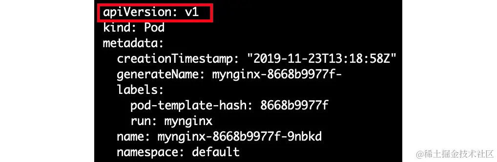 图 4.25：一个 pod 的 API 组