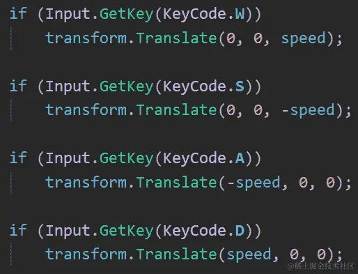 图 14.8 - 检查 W、A、S 和 D 键的压力
