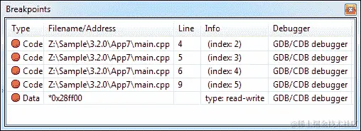 第一个应用程序调试